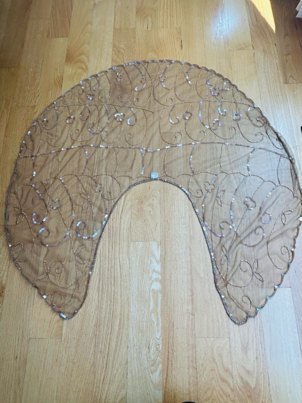 1920s style beaded sequin evening cape bolero flapper shawl. Made in India - Picture 7 of 10